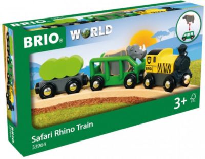 Safari-Zug mit Nashorn