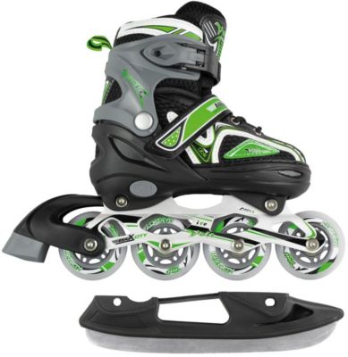 Раздвижные коньки-ролики MaxCity Volt Ice, зелёные