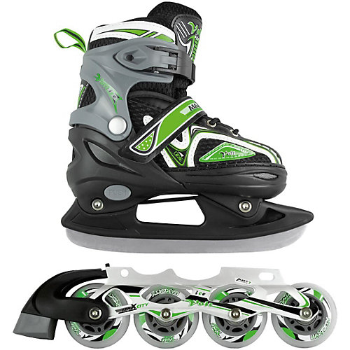 Раздвижные коньки-ролики MaxCity Volt Ice, зелёные - зеленый от MaxCity