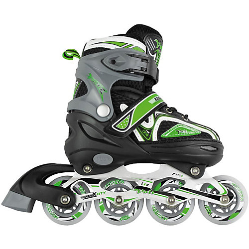 Раздвижные коньки-ролики MaxCity Volt Ice, зелёные - зеленый от MaxCity