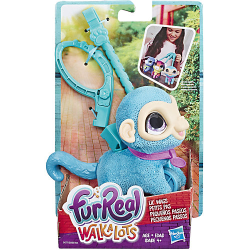 Мягкая игрушка FurReal Friends "Маленький питомец на поводке" Обезьянка от Hasbro