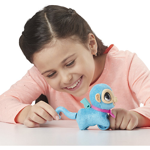 Мягкая игрушка FurReal Friends "Маленький питомец на поводке" Обезьянка от Hasbro
