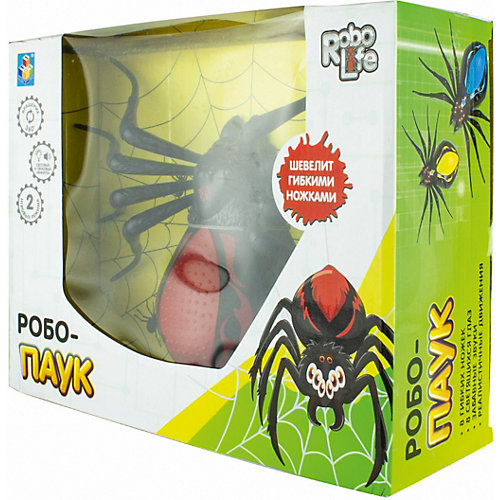 Радиоуправляемая игрушка 1Toy RoboLife Робо-паук, чёрно-красный от 1Toy