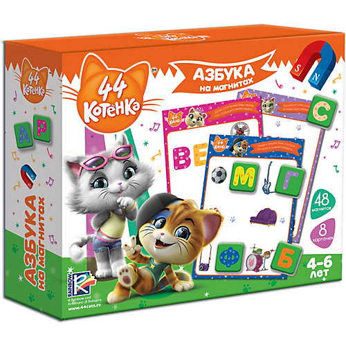 Азбука на магнитах Vladi Toys 44 Котенка от Vladi Toys
