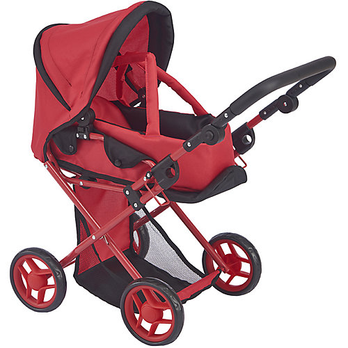 Коляска-трансформер 2-в-1 для кукол Buggy Boom Infinia, красная от Buggy Boom