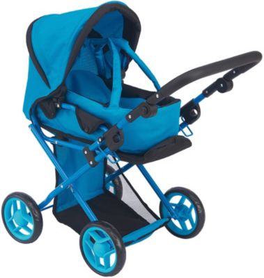 Коляска-трансформер 2-в-1 для кукол Buggy Boom Infinia, голубая