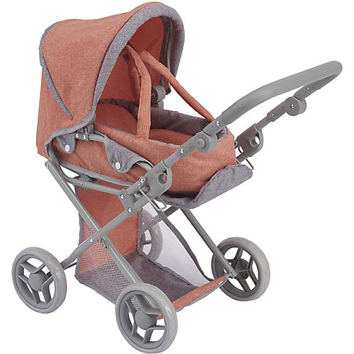 Коляска-трансформер 2-в-1 для кукол Buggy Boom Infinia, оранжевая от Buggy Boom