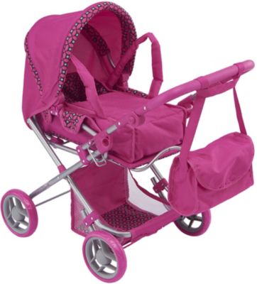 Коляска-трансформер 2-в-1 для кукол Buggy Boom Infinia, малиновая