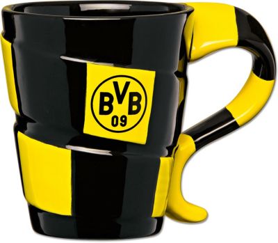 BVB Borussia Dortmund Tasse Kaffeebecher  *** Gelbe Wand *** 