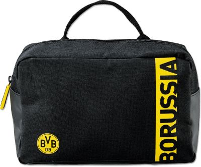 Borussia Dortmund Kulturbeutel Wash Bag BVB 09 Label grau plu Waschtasche 