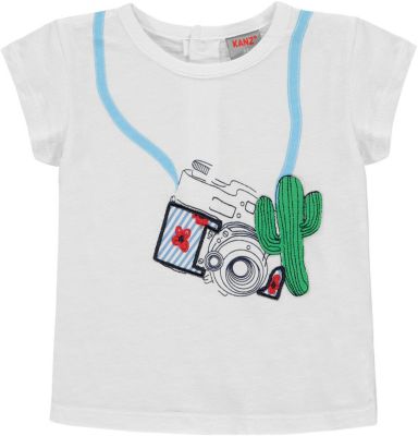 Kanz T-Shirt Top Blau Weiß Mädchen Baby Baumwolle Sommer Gr 68 86 62 74 