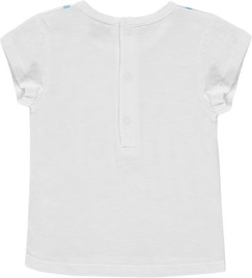 Kanz Shirt kurzarm T-Shirt mit Druck Baumwolle Orange Baby Jungs Gr 74,80 