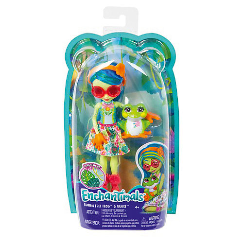 Кукла с любимой зверюшкой Enchantimals Тамика Квакша и Бёст от Mattel