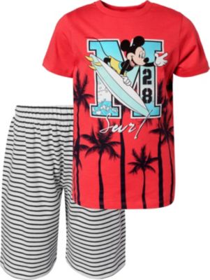 Schlafanzug Mickey Mouse Baby Pyjama SET 62 68 74 80 86 NEU Shirt Hose Disney