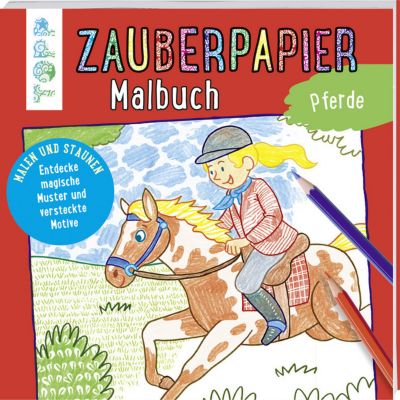 Image of Buch - Zauberpapier Malbuch Pferde