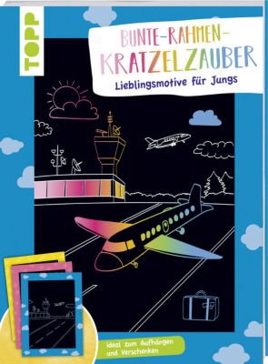 Buch - Bunte-Rahmen-Kratzelzauber: Lieblingsmotive Jungs Kinder