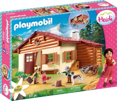 Playmobil 70253 Heidi u Großvater auf d Almhütte Alm Almöhi Neu OVP 