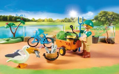 Spielfiguren Playmobil Family 70341 Erlebnis-Zoo Kinder Spiele Mehrfarbig B-WARE 