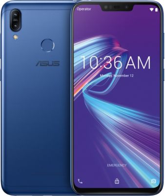 Asus Zenfone Max M2, 6,3 Zoll, 64 GB, 13MP + 2MP + 8MP, blau