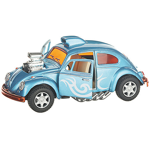 Коллекционная машинка Serinity Toys Volkswagen Beetle гоночная раскрашенный, голубая от Serinity Toys