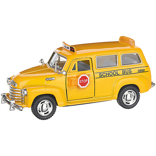 Коллекционная машинка Serinity Toys Школьный Chevrolet, жёлтая от Serinity Toys