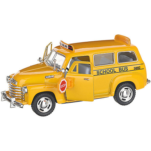Коллекционная машинка Serinity Toys Школьный Chevrolet, жёлтая от Serinity Toys
