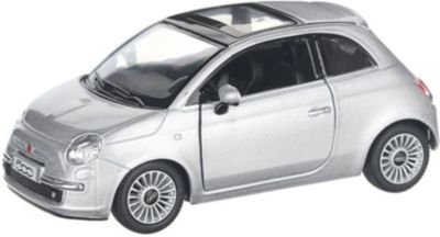 Коллекционная машинка Serinity Toys Fiat 500, серебристая