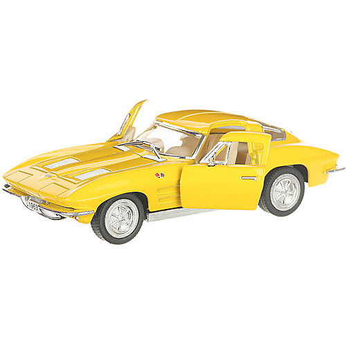 Коллекционная машинка Serinity Toys 1963 Chevrolet Corvette Sting Ray, жёлтая от Serinity Toys