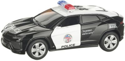 Коллекционная машинка Serinity Toys Lamborghin Urus Полиция, чёрно-белая