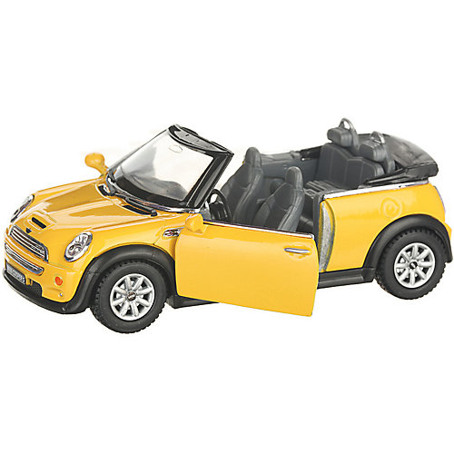 Коллекционная машинка Serinity Toys Mini Cooper С кабриолет, жёлтая от Serinity Toys