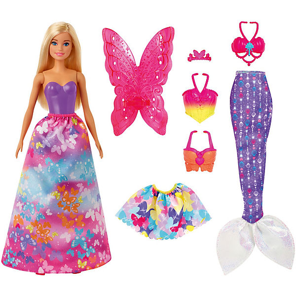 Barbie® Dreamtopia 3-in1-Fantasie Spielset mit Puppe (blond)