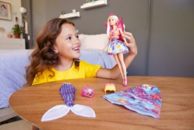 Barbie Dreamtopia 3In1 Fantasie Spielset Ca 30cm Groß Blond Mit Drei Moden NEU 