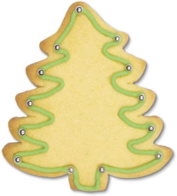 Ausstecher Tannenbaum, 4cm silber