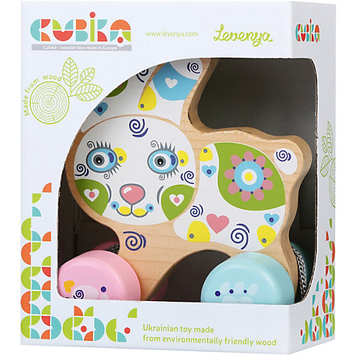 Игрушка-каталка Cubika "Весёлый зайчонок"