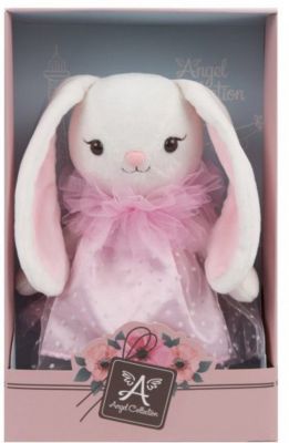 Зайка Angel Collection Мишель, в платье c жабо