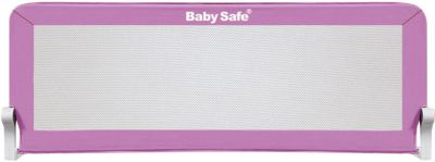 Барьер для кроватки Baby Safe, 120х66 см, розовый