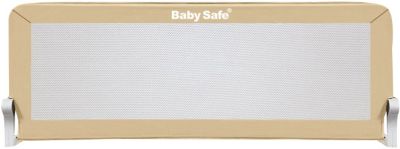 Барьер для кроватки Baby Safe, 180х66 см, бежевый