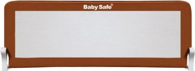 Барьер для кроватки Baby Safe, 150х66 см, коричневый