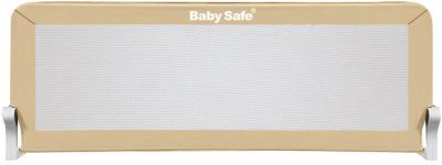 Барьер для кроватки Baby Safe, 150х42 см, бежевый