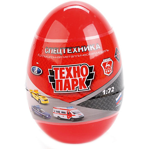 Машинка Технопарк Спецслужбы в яйце, 1:72 от ТЕХНОПАРК
