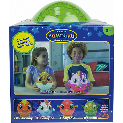 Ночник 1Toy "Лампики" Дракон, 10 деталей от 1Toy