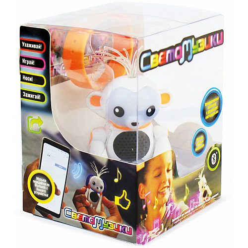 Интерактивная игрушка 1Toy "Светомузики" Обезьянка от 1Toy
