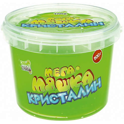 Слайм 1Toy "Мега-Мяшка" Кристалин зелёный, 500 г от 1Toy