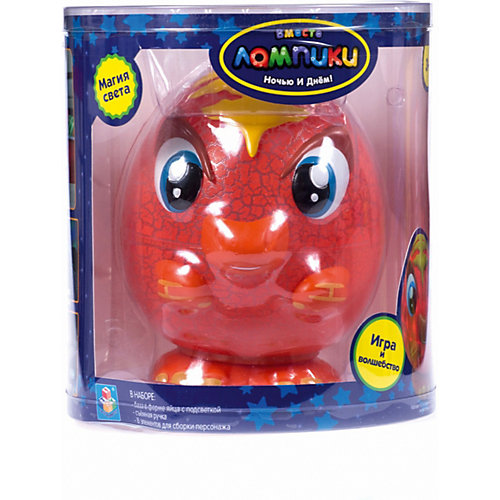 Ночник 1Toy "Лампики" Динозавр, 8 деталей от 1Toy