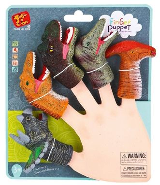 Пальчиковый театр Finger Puppets "Динозавры", 5 шт