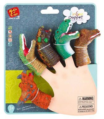 Пальчиковый театр Finger Puppets "Динозавры", 5 шт