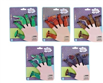 Пальчиковый театр Finger Puppets "Динозавры", 5 шт