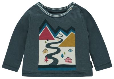 Baby Langarmshirt blau Gr. 86 Jungen Kleinkinder
