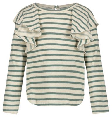 Langarmshirt grn Gr. 122 Mdchen Kinder