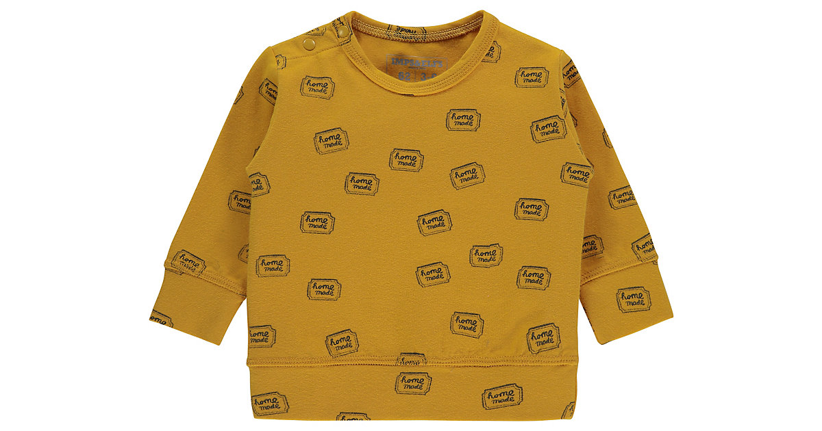 Baby Langarmshirt gelb Gr. 50